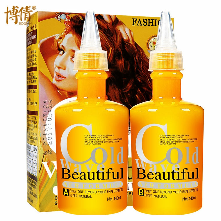 Organic Digital Permanent Wave Curl Curly Perm Cream Liquid Cold Wave Hair Perm Lotion Solution for Resistant to Natural Hair