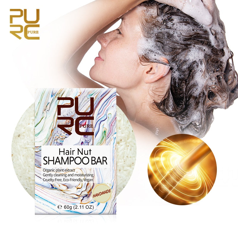 Hair Nut Shampoo Bar for Nourishing Hair Conditioner Shampoo Soap with Hair Oil Hair Care