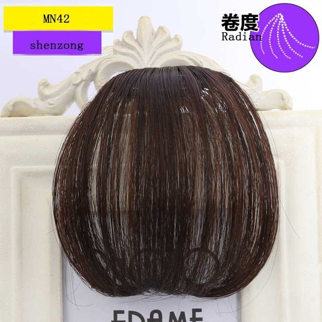 SHANGKE Short Synthetic Bangs Heat Resistant Hair Women Natural Short Fake Hair Bangs Women Hair Pieces