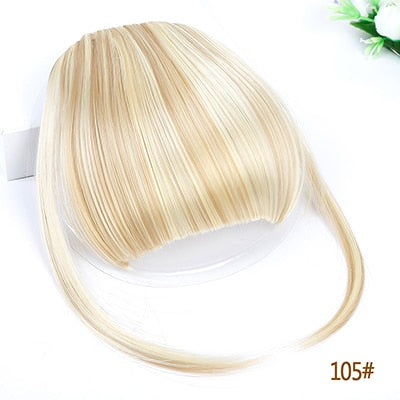 SHANGKE Short Synthetic Bangs Heat Resistant Hair Women Natural Short Fake Hair Bangs Women Hair Pieces