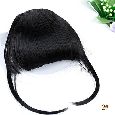 SHANGKE Short Synthetic Bangs Heat Resistant Hair Women Natural Short Fake Hair Bangs Women Hair Pieces