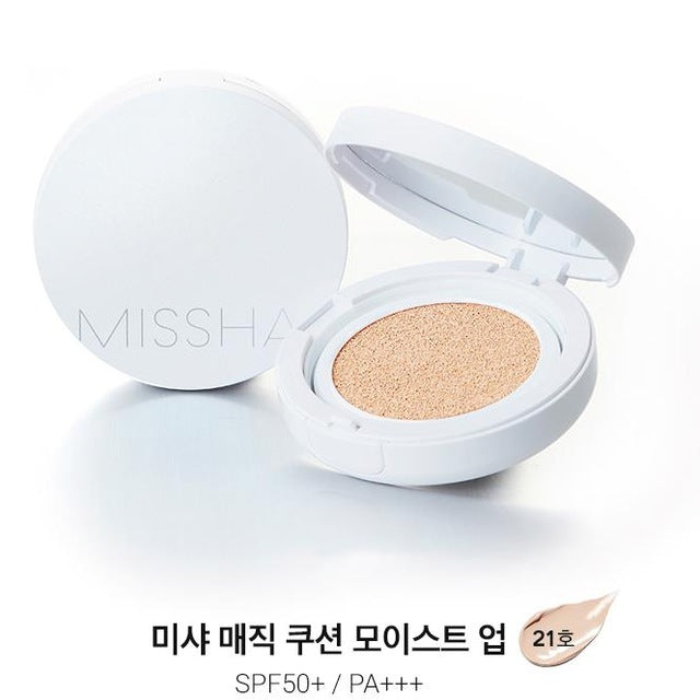 MISSHA Magic Cushion Moisture SPF50+ (#21 #23 ) Cushion Whitening air cushion BB cream Foundation Makeup Sunscree
