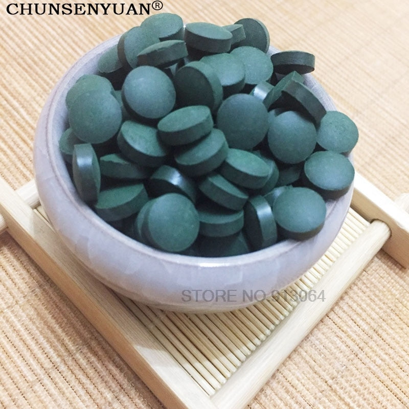 Export quality 200g Anti-fatigue Anti-radiation Enhance-immune  natural organic Spirulina Tablet  rich vitamin slimming & beauty