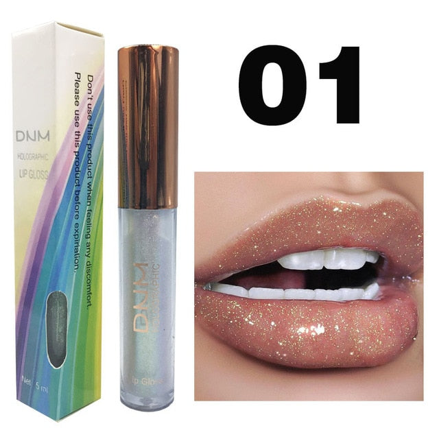 DNM Brand Long Lasting Moisturizer Glitter LipGloss Tint Cosmetics Nutritious Shimmer Liquid Lipstick Beauty Lip Makeup TSLM2